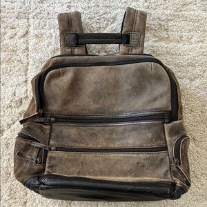 Wilsons Vintage Brown Leather Backpack